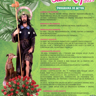 Fiestas de San Roque 2025 en Playa de Santiago