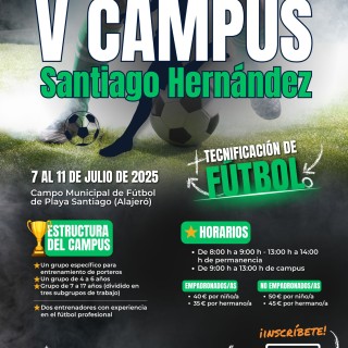 El ‘V Campus de Tecnificación Santiago Hernández’ ya tiene abiertas sus inscripciones