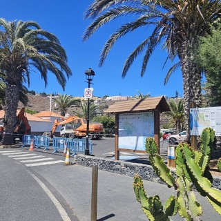 Comienzan las obras de instalación fotovoltaica para la estación de bombeo de aguas residuales en Playa de Santiago