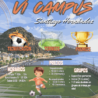 Este miércoles 20 de mayo se abre el plazo de inscripción para el Campus de Fútbol ‘Santiago Hernández’ de Playa de Santiago - Alajeró